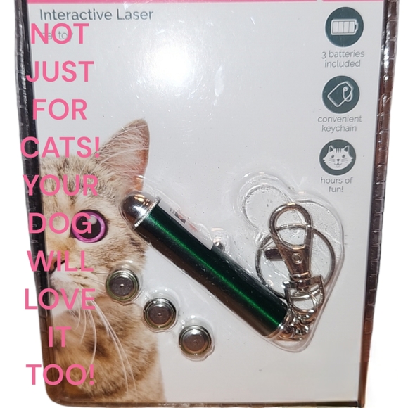 NEW PET ZONE ®️ CAT BEAM ™️ INTERACTIVE LASER CHASER CAT & DOG TOY - Picture 3 of 4